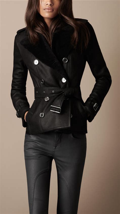 burberry brit shearling